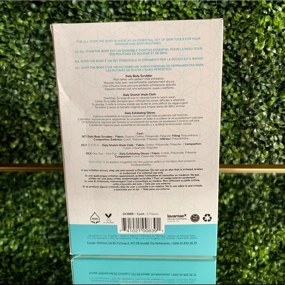 3 Piece All Over The Body Set | Daily Concepts | NEW | Scrubber Stretch Cloth - Picture 7 of 8